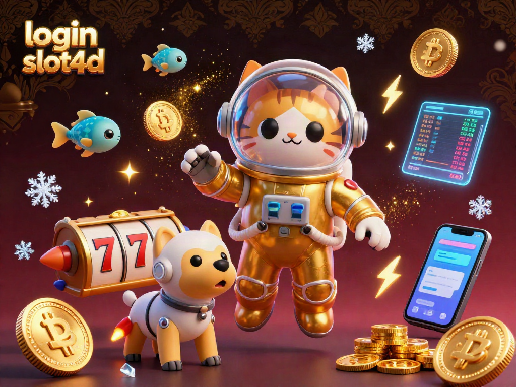 Spin the reels in style with the login slot4d space-themed gaming scene featuring vibrant elements.