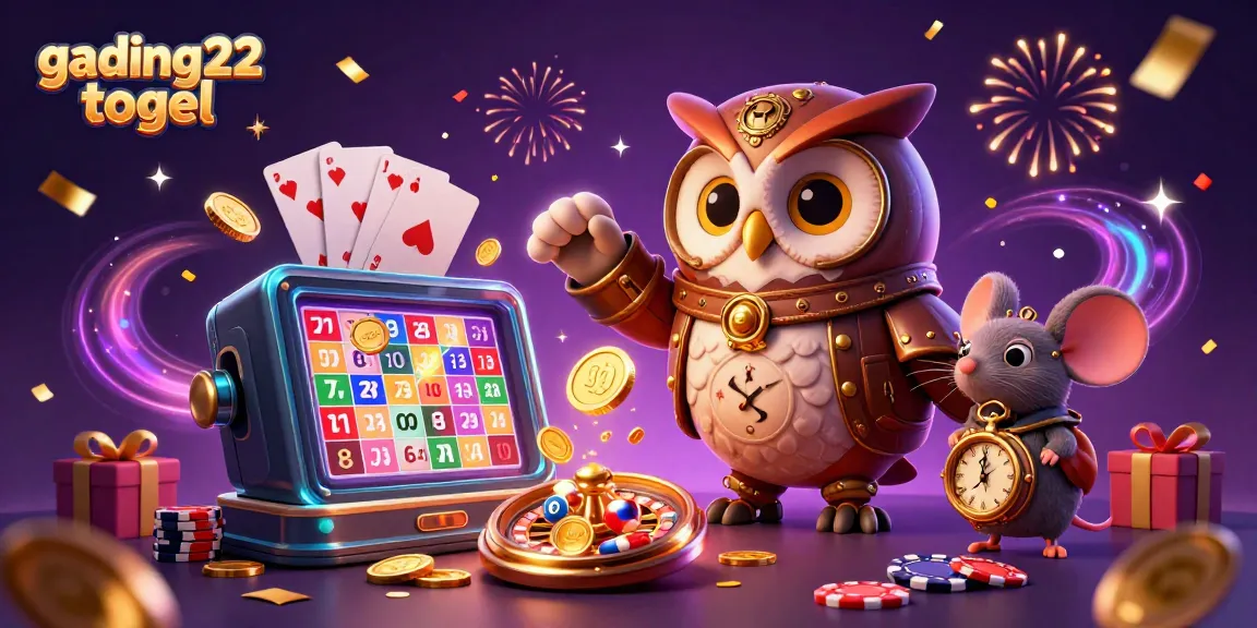 Experience thrilling gading22 togel gameplay with vibrant steampunk characters in a magical casino.