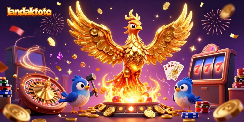 LANDAKTOTO: meraih keberuntungan dengan phoenix emas dan permainan kasino yang spektakuler.