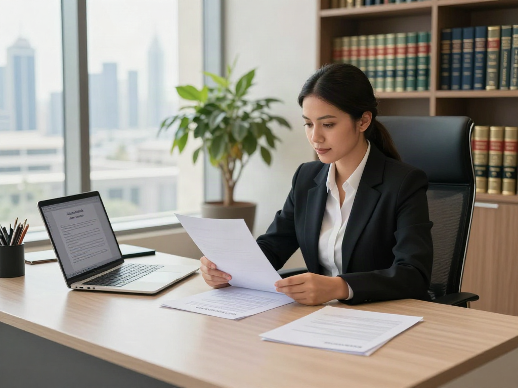 Affidavit Services in Dubai provided by a licensed notary in a modern office.