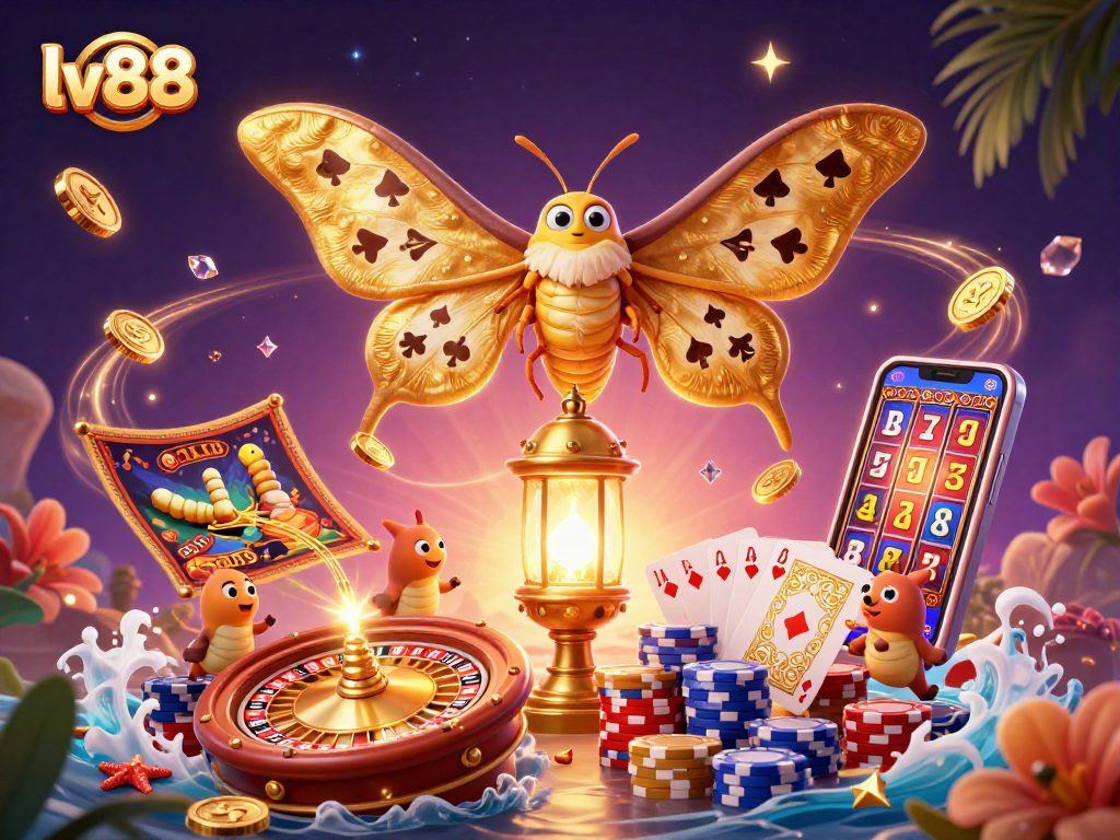 Experience the thrill of lv88 casino with ultra-detailed 3D artwork showcasing the excitement of gambling.