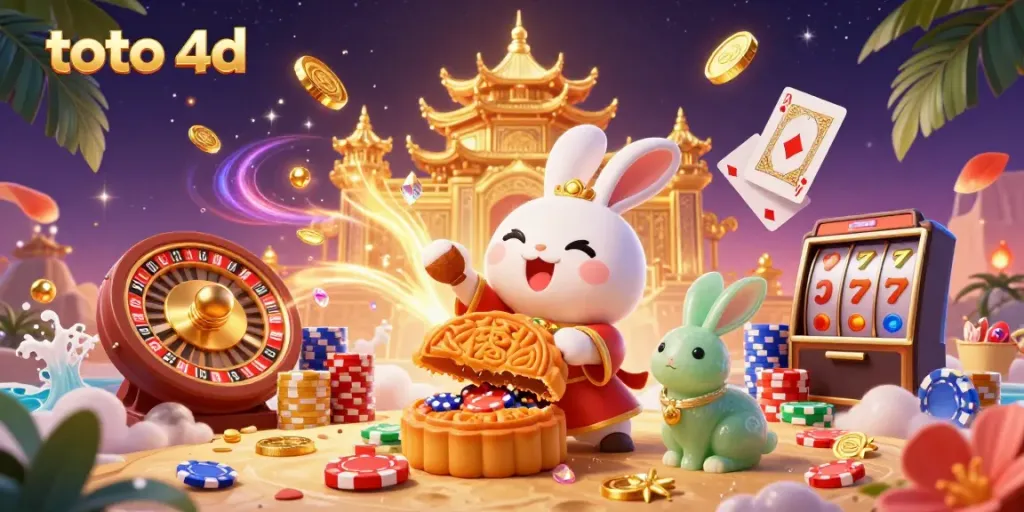 Experience thrilling jackpot moments with the toto 4d illustration featuring vibrant characters and casino elements.