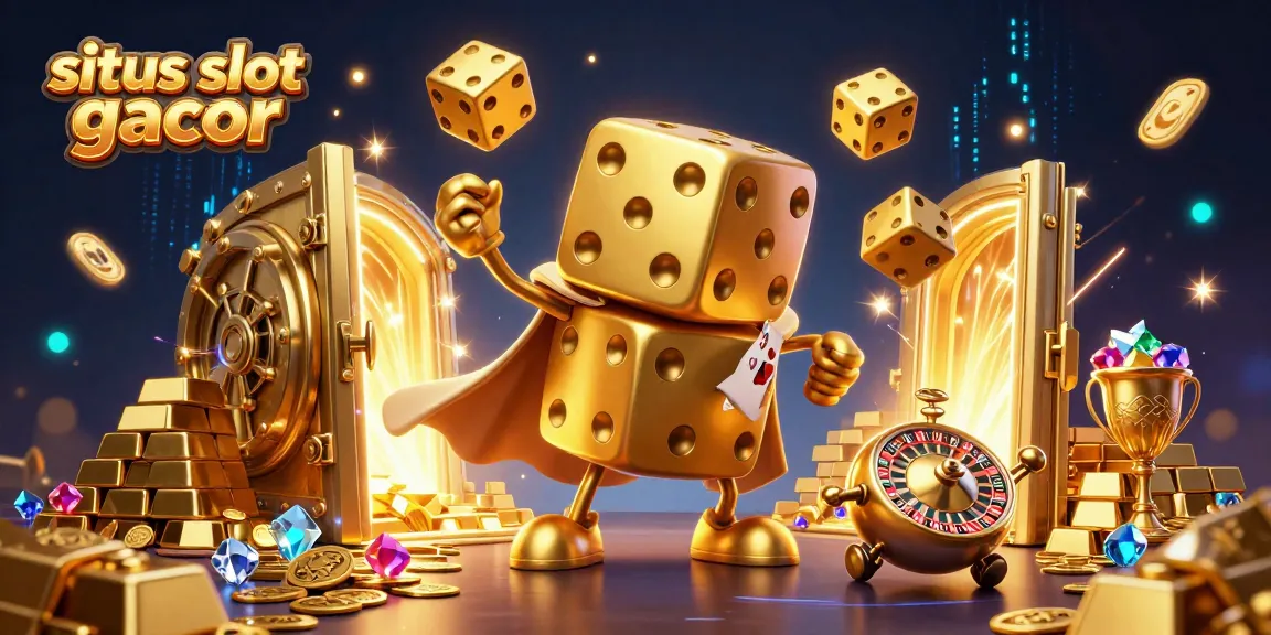 Situs slot gacor yang menarik dengan bola roulette dan dadu emas menjanjikan peluang menang yang tinggi.