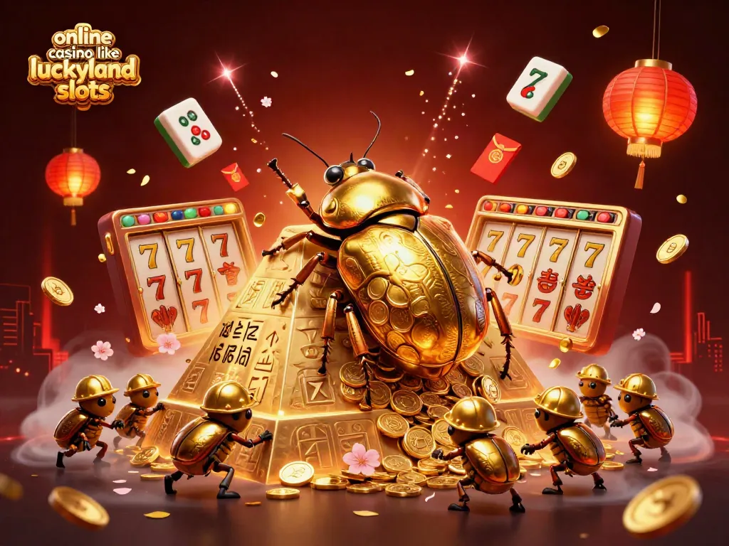 Play at an online casino like LuckyLand Slots with exciting features and vibrant graphics.
