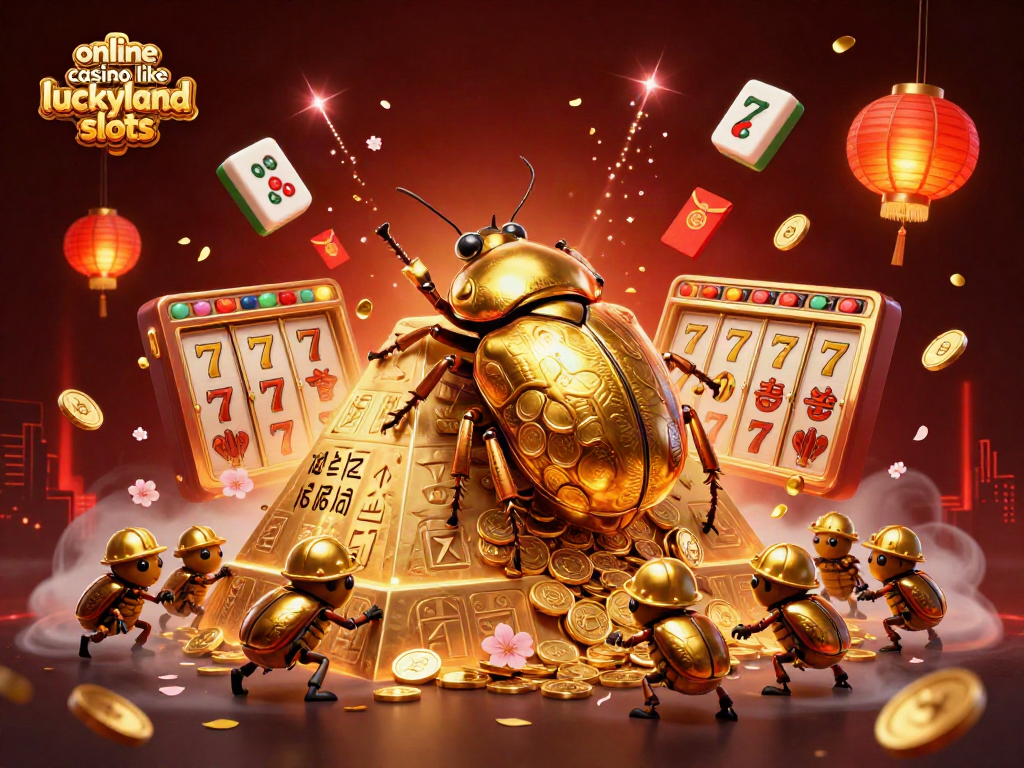 Play at an online casino like LuckyLand Slots with exciting features and vibrant graphics.