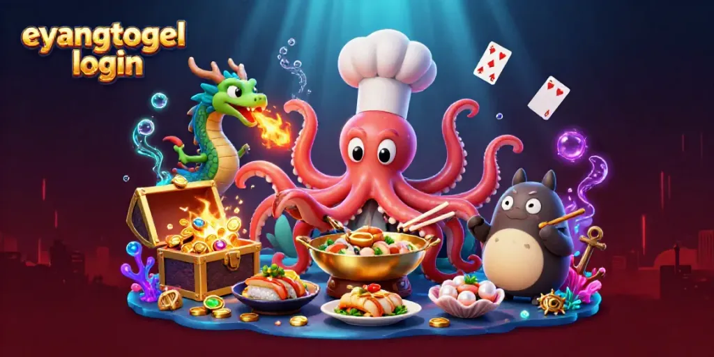 Engage in fast-paced gaming with eyangtogel login as the central theme, featuring a dynamic scene.