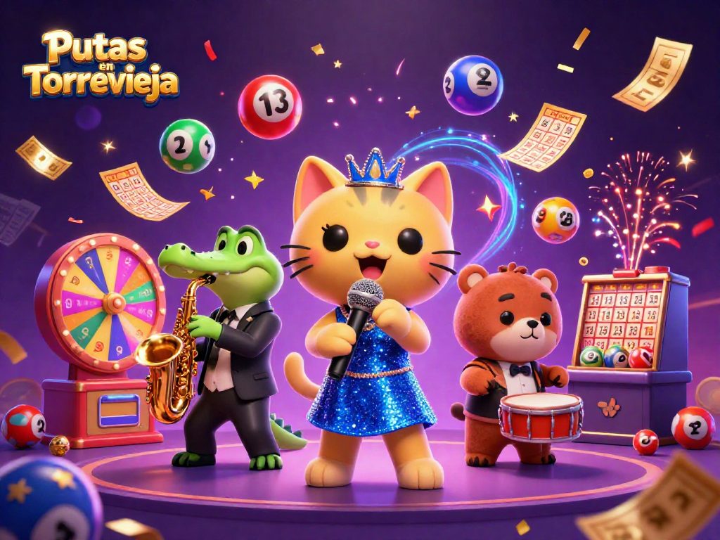 Engage with Putas en Torrevieja in this vibrant 3D casino scene full of winning elements.