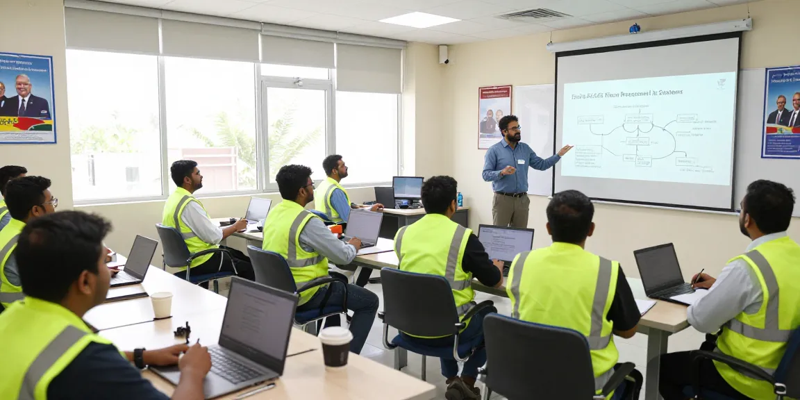 CSP Certification training session with safety professionals engaging in a modern classroom setting