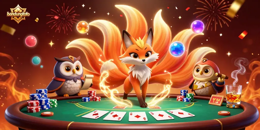 Experience the excitement of bandungtoto with vibrant characters and engaging casino elements.