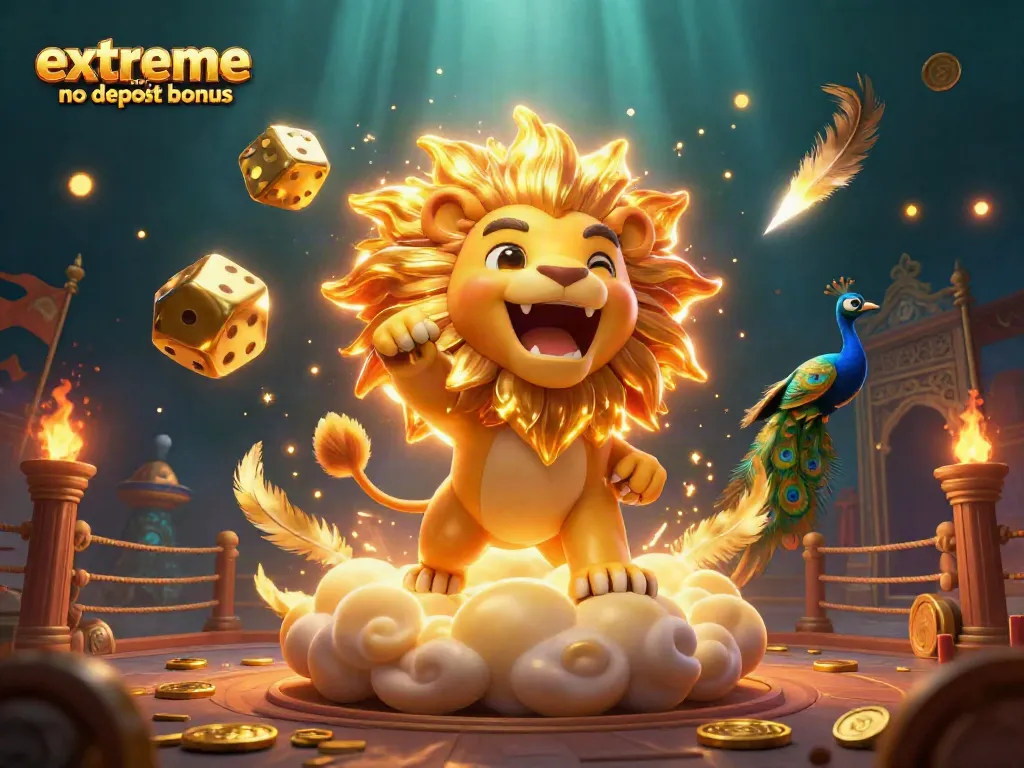 Experience excitement with the extreme casino no deposit bonus featuring vibrant 3D characters and dynamic gambling elements.