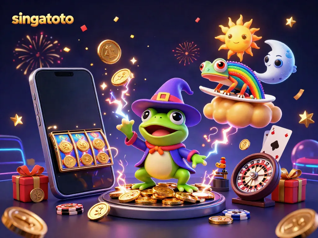 Experience the thrill with singatoto's cartoon-themed gambling adventure, featuring vibrant characters and exciting game elements.