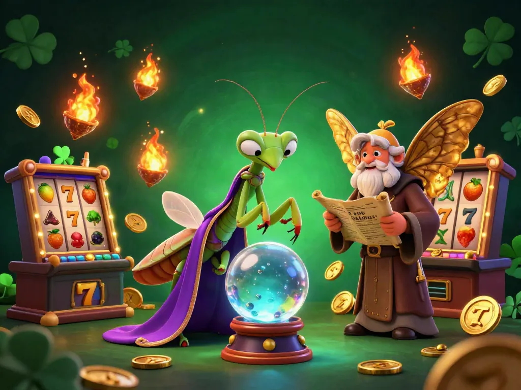Engage with exhilarating slot bonus experiences at this vibrant 3D casino illustration.