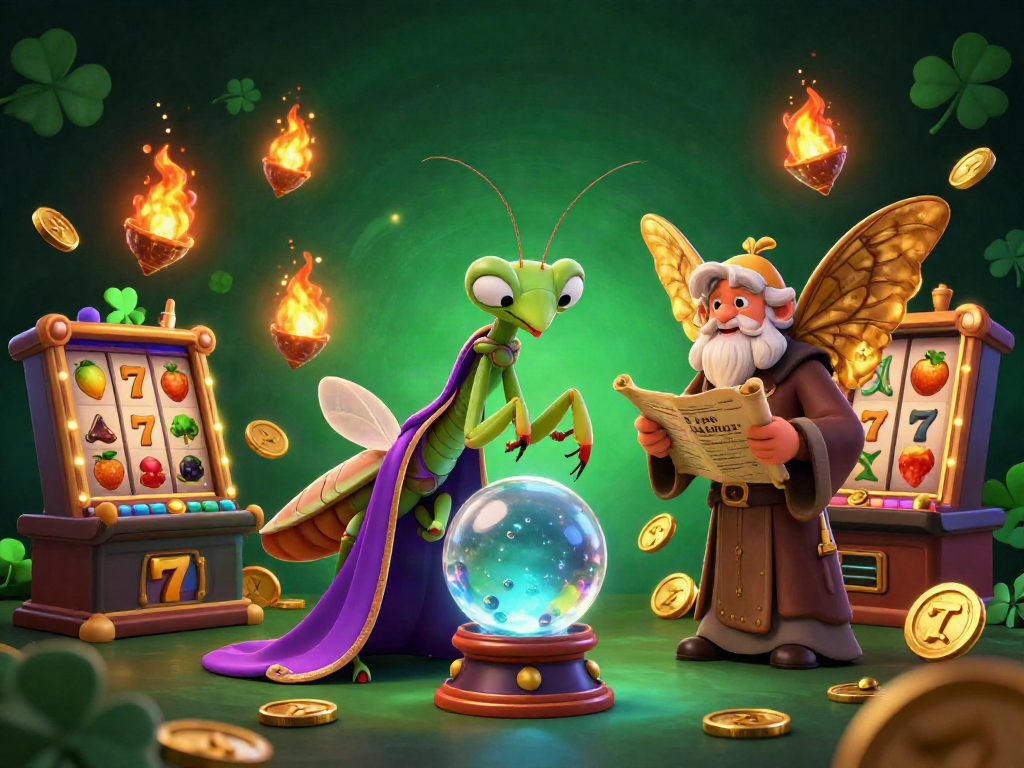 Engage with exhilarating slot bonus experiences at this vibrant 3D casino illustration.