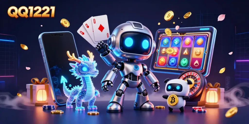 Spin and win with QQ1221's immersive gaming experience featuring captivating 3D characters.