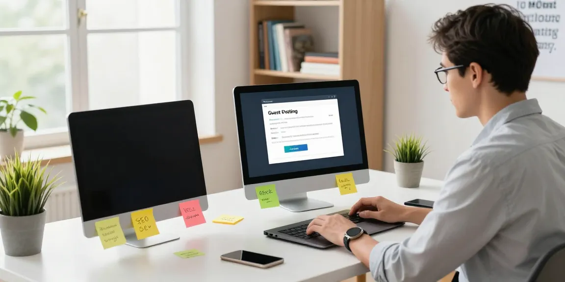 How to get guest post backlinks for SEO in a professional marketing workspace.