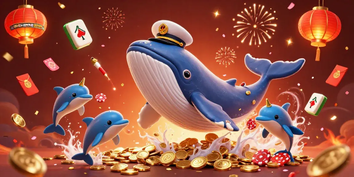 Engage in the main game online experience with cartoon characters amidst casino symbols and festive elements.